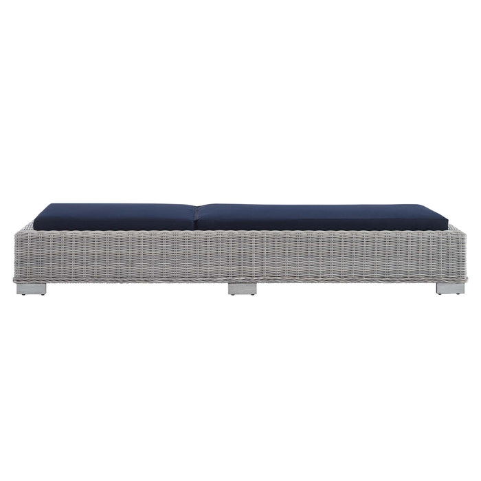 Conway Sunbrella® Outdoor Patio Wicker Rattan Chaise Lounge - view 7