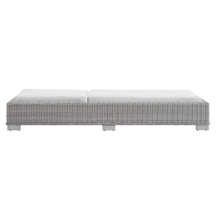 Conway Sunbrella® Outdoor Patio Wicker Rattan Chaise Lounge - view 17
