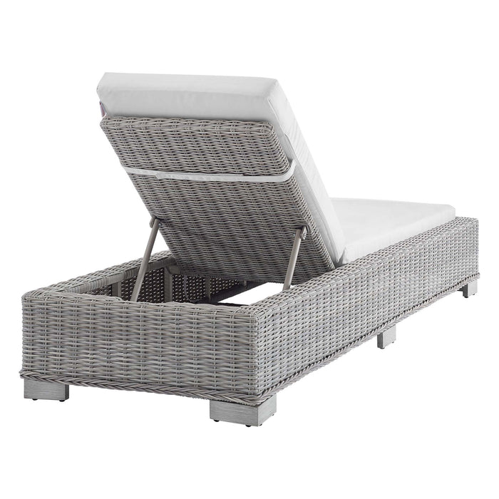 Conway Sunbrella® Outdoor Patio Wicker Rattan Chaise Lounge - view 18