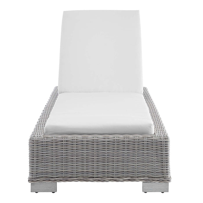 Conway Sunbrella® Outdoor Patio Wicker Rattan Chaise Lounge - view 19