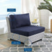 Conway Sunbrella® Outdoor Patio Wicker Rattan Armless Chair - view 10