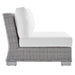 Conway Sunbrella® Outdoor Patio Wicker Rattan Armless Chair - view 14