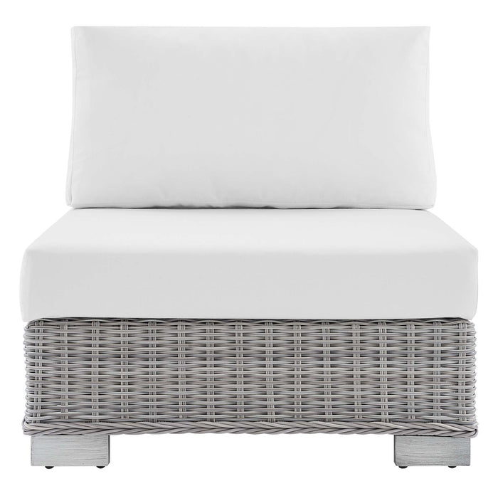 Conway Sunbrella® Outdoor Patio Wicker Rattan Armless Chair - view 16