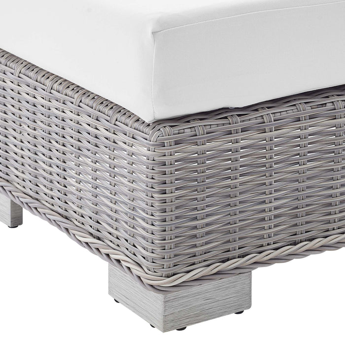 Conway Sunbrella® Outdoor Patio Wicker Rattan Armless Chair - view 17