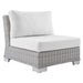 Conway Sunbrella® Outdoor Patio Wicker Rattan Armless Chair - view 12