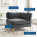 Modway Ardent Performance Velvet Corner Chair - Luxe Glam Deco Style for Modern Living Space Comfort - Product Image 5