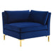 Modway Ardent Performance Velvet Corner Chair - Luxe Glam Deco Style for Modern Living Space Comfort - Product Image 9