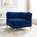 Modway Ardent Performance Velvet Corner Chair - Luxe Glam Deco Style for Modern Living Space Comfort - Product Image 12