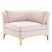 Modway Ardent Performance Velvet Corner Chair - Luxe Glam Deco Style for Modern Living Space Comfort - Product Image 18