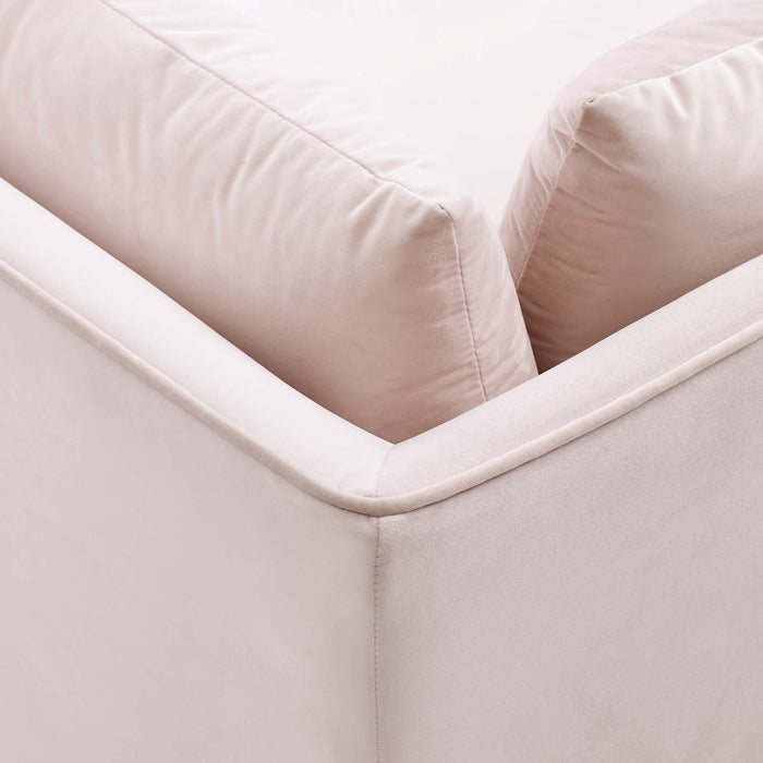 Modway Ardent Performance Velvet Corner Chair - Luxe Glam Deco Style for Modern Living Space Comfort - Product Image 15