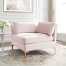 Modway Ardent Performance Velvet Corner Chair - Luxe Glam Deco Style for Modern Living Space Comfort - Product Image 17