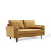 Valour Performance Velvet Loveseat Cognac EEI-4004-COG