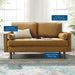 Modway Valour Mid-Century Modern Loveseat in Stain-Resistant Velvet with... Living Room Furniture - Installation View