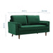 Modway Valour Mid-Century Modern Loveseat in Stain-Resistant Velvet with Bolster Pillows... Living Room Furniture - View 18