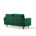 Modway Valour Mid-Century Modern Loveseat in Stain-Resistant Velvet with Bolster Pillows... Living Room Furniture - View 20