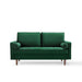 Modway Valour Mid-Century Modern Loveseat in Stain-Resistant Velvet with Bolster Pillows... Living Room Furniture - View 21