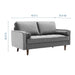 Modway Valour Mid-Century Modern Loveseat in Stain-Resistant Velvet with Bolster Pillows... Living Room Furniture - View 26