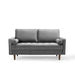 Modway Valour Mid-Century Modern Loveseat in Stain-Resistant Velvet with Bolster Pillows... Living Room Furniture - View 29