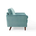 Modway Valour Mid-Century Modern Loveseat in Stain-Resistant Velvet with Bolster Pillows... Living Room Furniture - View 35