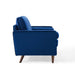 Modway Valour Mid-Century Modern Loveseat in Stain-Resistant Velvet with Bolster Pillows... Living Room Furniture - View 42