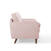 Modway Valour Mid-Century Modern Loveseat in Stain-Resistant Velvet with Bolster Pillows... Living Room Furniture - View 50