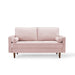 Modway Valour Mid-Century Modern Loveseat in Stain-Resistant Velvet with Bolster Pillows... Living Room Furniture - View 52