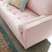 Modway Valour Mid-Century Modern Loveseat in Stain-Resistant Velvet with Bolster Pillows... Living Room Furniture - View 54