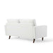 Modway Valour Mid-Century Modern Loveseat in Stain-Resistant Velvet with Bolster Pillows... Living Room Furniture - View 67