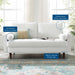 Modway Valour Mid-Century Modern Loveseat in Stain-Resistant Velvet with Bolster Pillows... Living Room Furniture - View 71