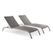 Savannah Outdoor Patio Mesh Chaise Lounge Set of 2 - view 7
