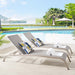 Savannah Outdoor Patio Mesh Chaise Lounge Set of 2 - view 6