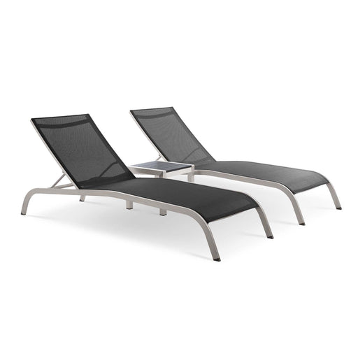 Savannah 3 Piece Outdoor Patio Mesh Set - alternate angle view