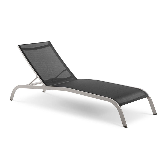 Savannah Outdoor Patio Mesh Chaise Lounge Set of 4 - detail close-up