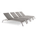 Savannah Outdoor Patio Mesh Chaise Lounge Set of 4 - view 8