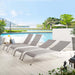 Savannah Outdoor Patio Mesh Chaise Lounge Set of 4 - view 7