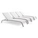 Savannah Outdoor Patio Mesh Chaise Lounge Set of 4 - view 13