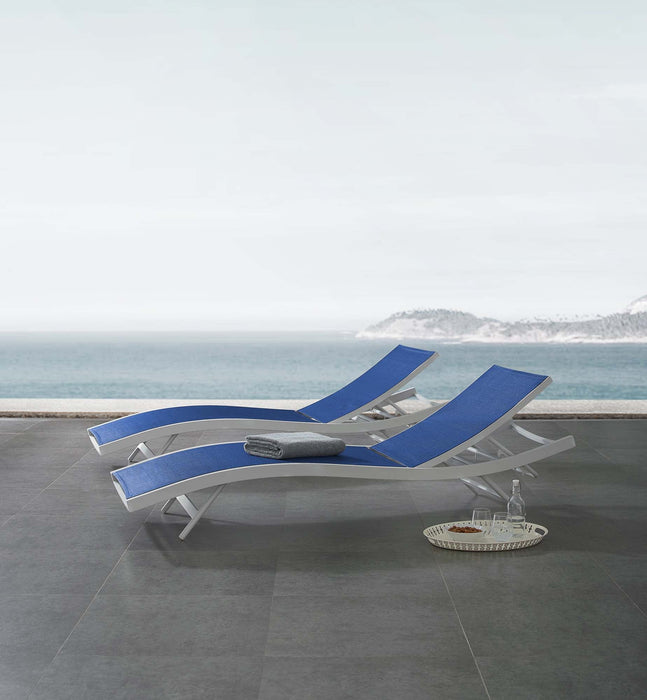 Glimpse Outdoor Patio Mesh Chaise Lounge Set of 2 - view 6