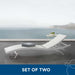Glimpse Outdoor Patio Mesh Chaise Lounge Set of 2 - view 14