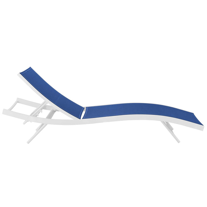 Glimpse Outdoor Patio Mesh Chaise Lounge Set of 4 - view 11