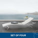 Glimpse Outdoor Patio Mesh Chaise Lounge Set of 4 - view 14