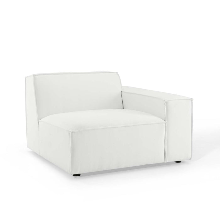 Restore 3-Piece Upholstered Sectional Sofa with French Piping & Pocket Coil Seating for Luxe Comfort