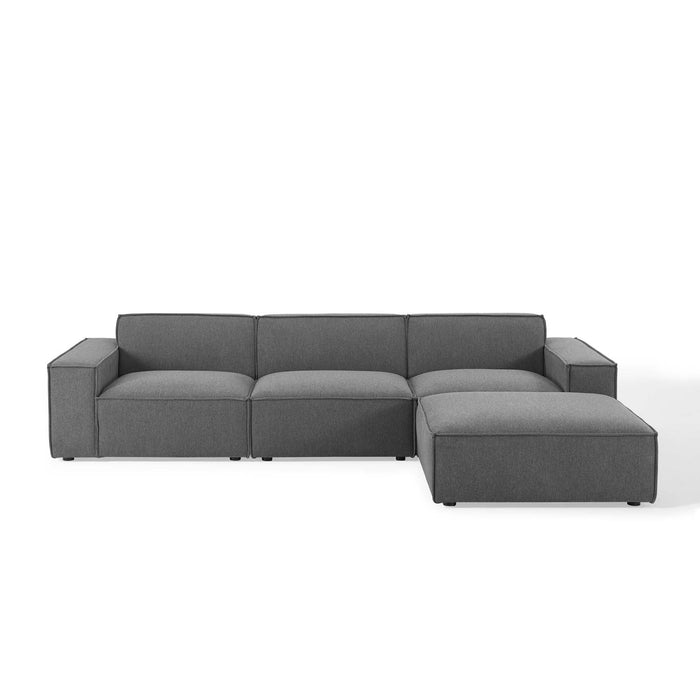Restore 4-Piece Upholstered Sectional Sofa with Pocket Coil Cushions and Modular Design for Comfort