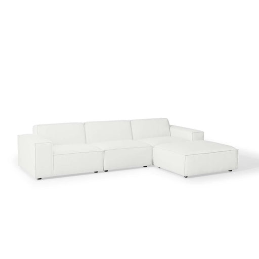 Restore 4-Piece Upholstered Sectional Sofa with Pocket Coil Cushions and Modular Design for Comfort - product label