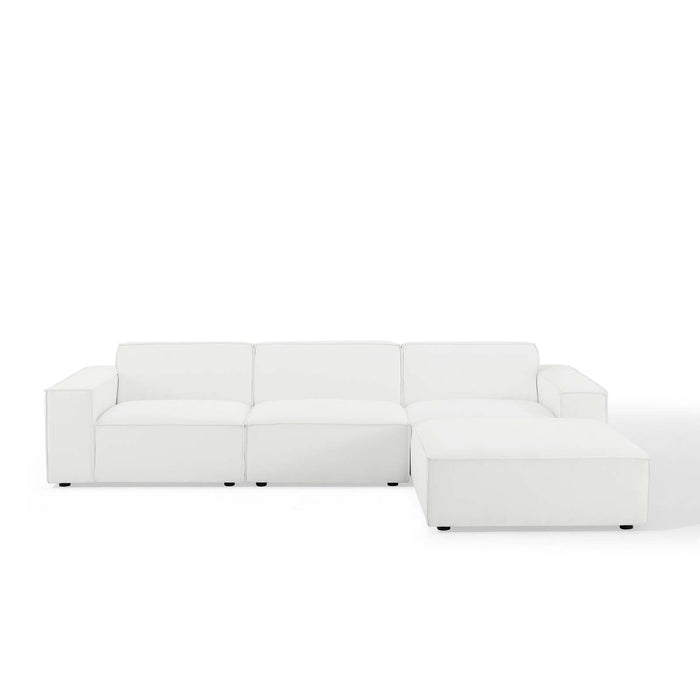 Restore 4-Piece Upholstered Sectional Sofa with Pocket Coil Cushions and Modular Design for Comfort
