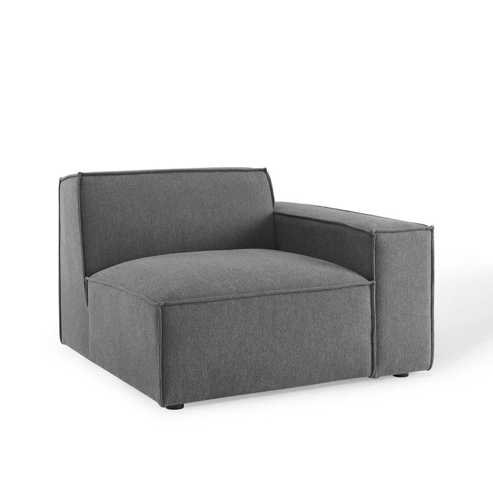 Restore 4-Piece Sectional Sofa - Luxurious Upholstered Design with Modular Connectors and Piping