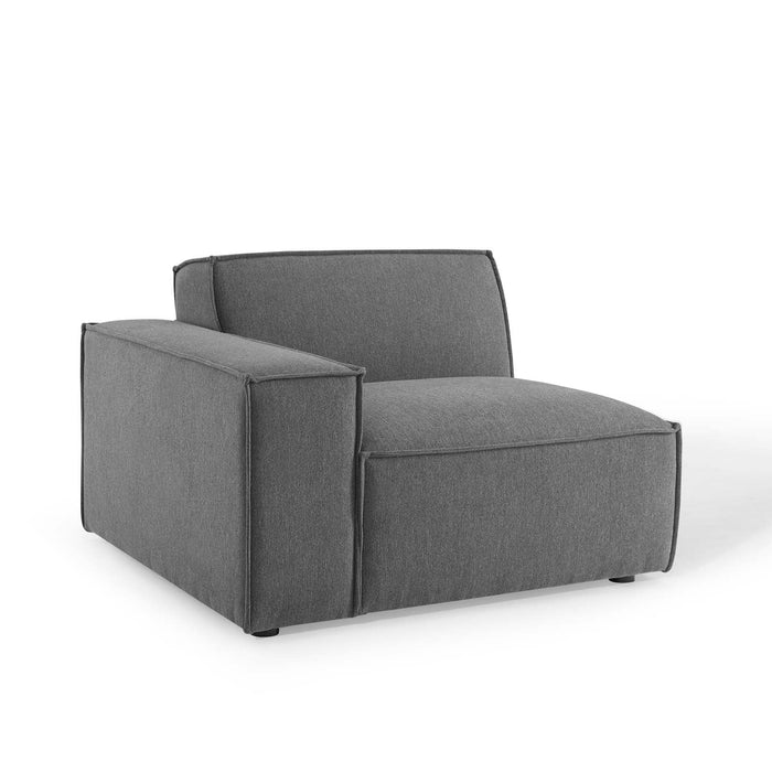 Restore 4-Piece Sectional Sofa - Luxurious Upholstered Design with Modular Connectors and Piping