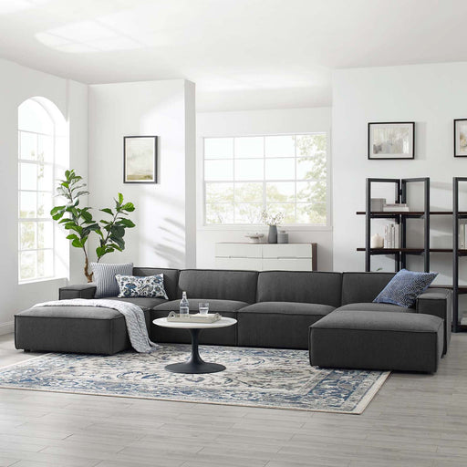 Restore 6-Piece Sectional Sofa by Modway - front view