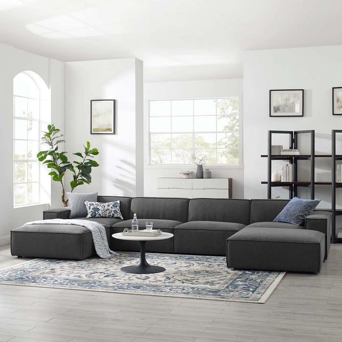 Restore 6-Piece Sectional Sofa by Modway - front view