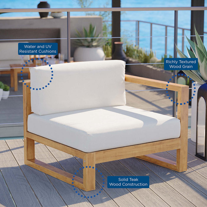 Upland Outdoor Patio Right-Arm Chair - detail close-up