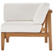 Bayport Outdoor Patio Teak Wood Corner Chair - view 5